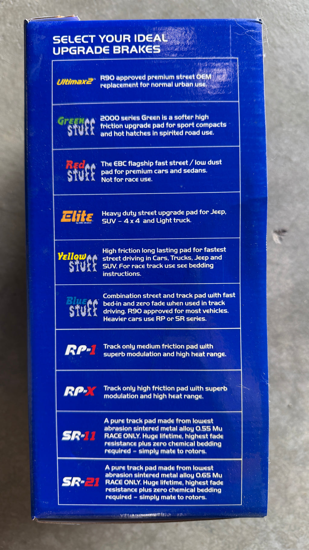 EBC Blue Stuff Front Brake Pads fits BMW PN: DP52522NDX